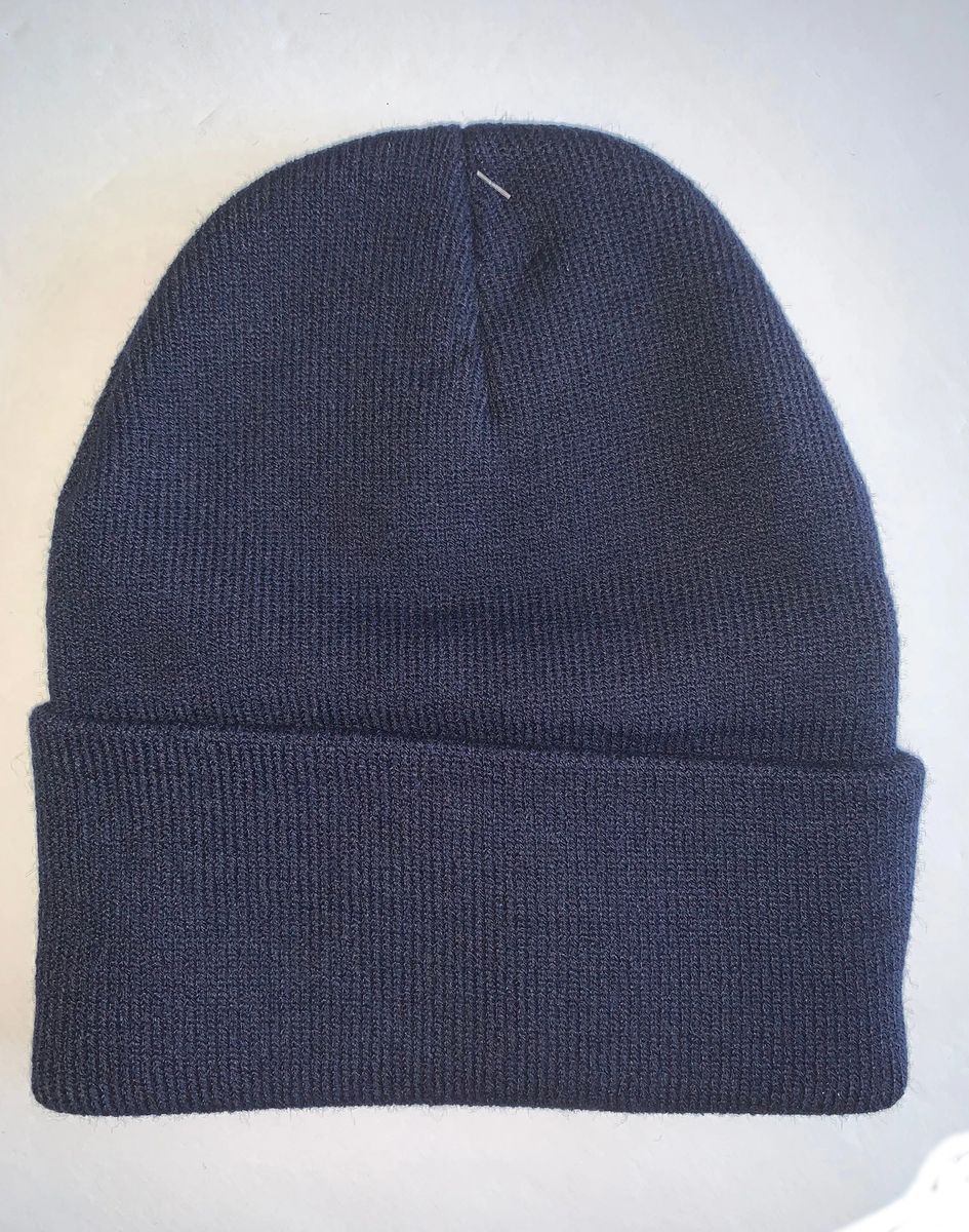 Stars & Stripes Leather Patch - Beanie, Blue or Black