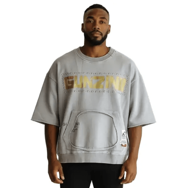 Gunzini cropped studded t-shirt