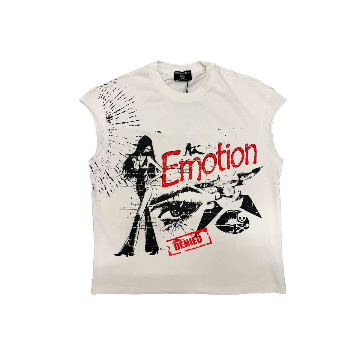 Mixed emotion starboy cuttoff sleeves t-shirt