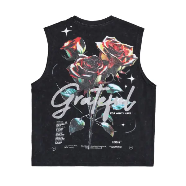Reason roses muscle tee