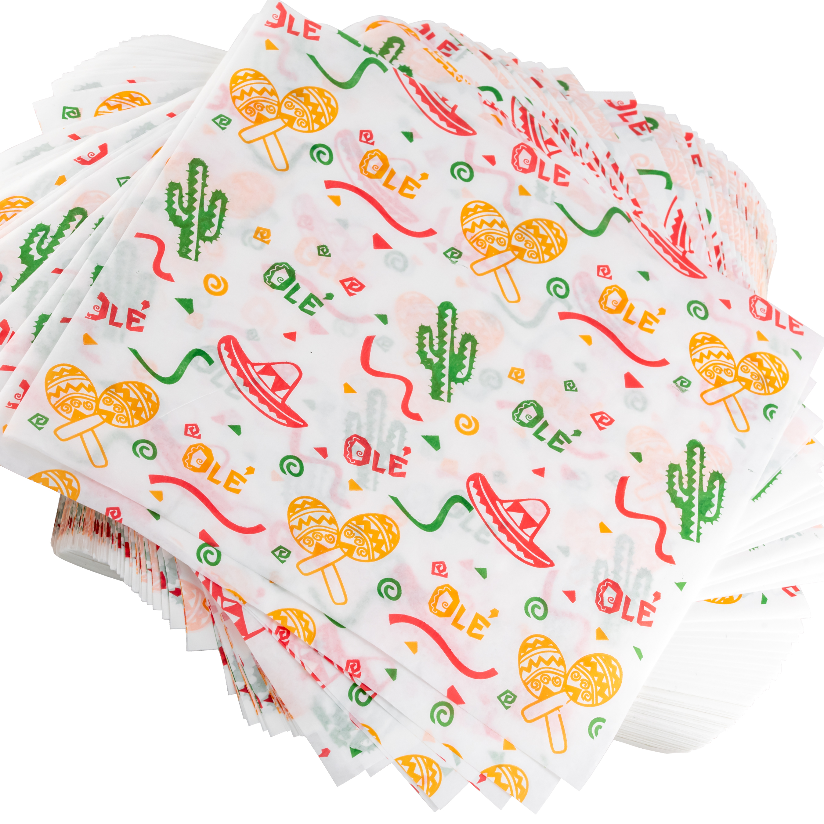 Fiesta Style Mexican Deli Paper Liner 12x12 Burrito & Taco Wrapper by Avant Grub - Imagen 23 de 28
