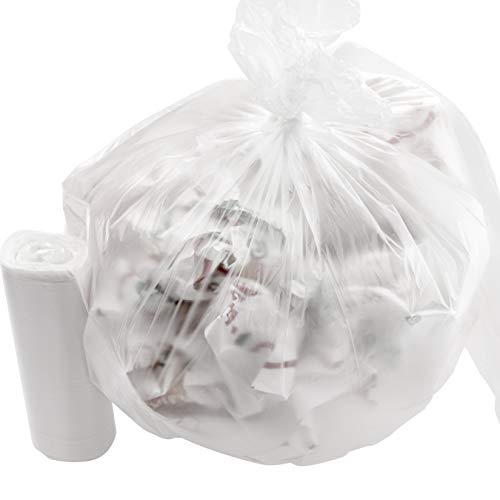 Bolsas de basura transparentes pequeñas de 4 galones, rollos a granel resistentes al desgarro por fregona Mob - Imagen 14 de 31
