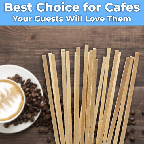 5.5" Bulk Disposable Coffee Stirrers Compostable Birch Wood by Avant Grub - Picture 7 of 22