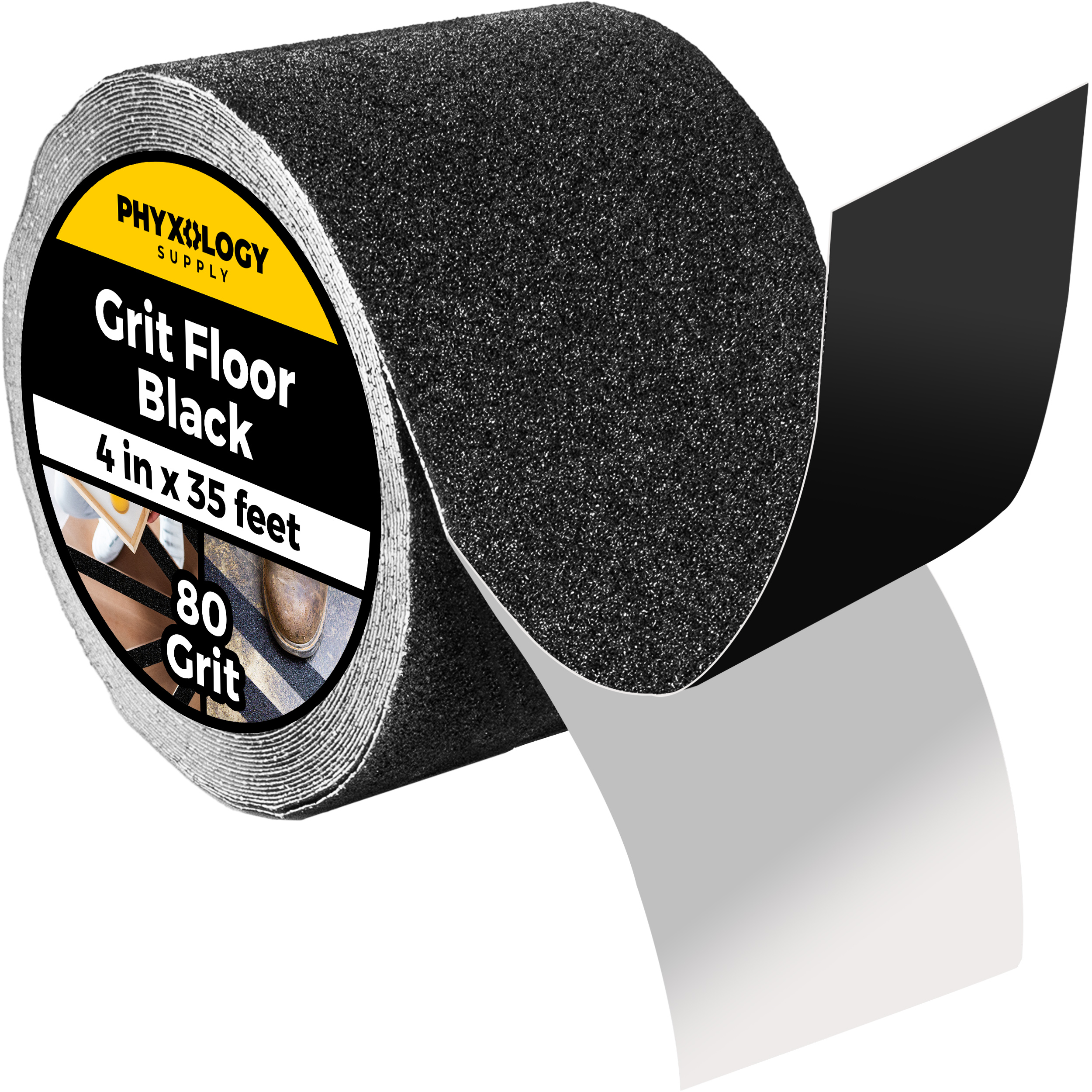 Phyxology Commerical Grade Anti Slip Waterproof Grit Floor Tape, 35' Roll - Picture 15 of 26