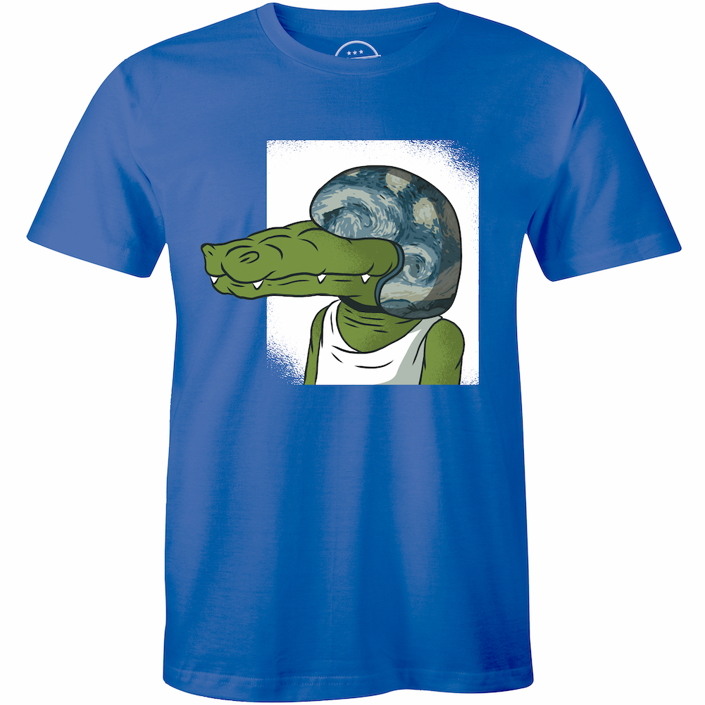 TTTTT様 Funny Cartoon Crocodile Wearing A Helmet - Motorcycle Biker Men's