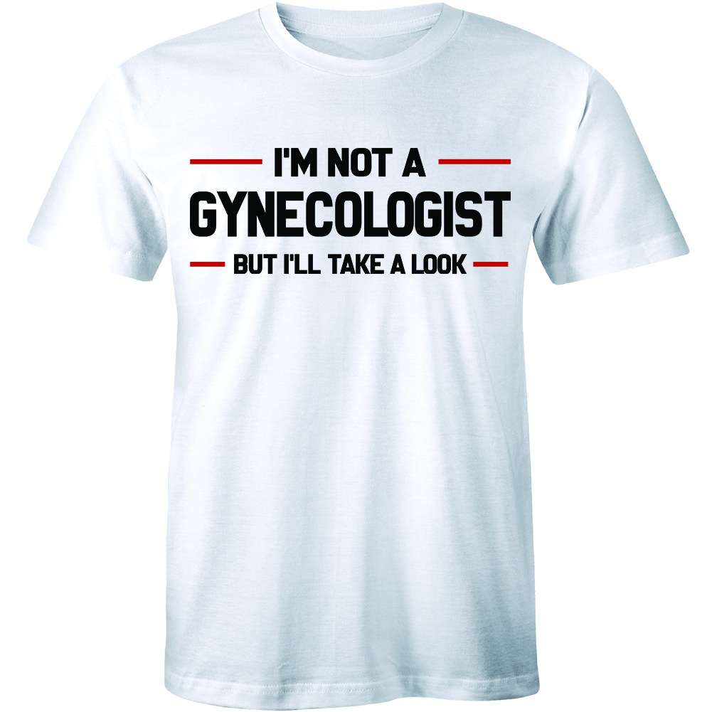 Funny Novelty T-Shirt - 'I'm Not A Doctor But I'll Take A Look' Saying, Navy Blue, X-Large Adult - View #5