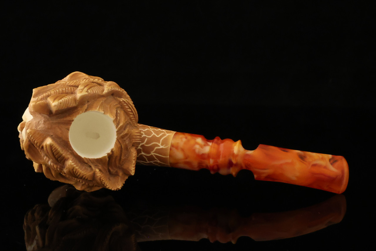 srv - Zeus Skull Meerschaum Pipe with fitted case 15462 | eBay