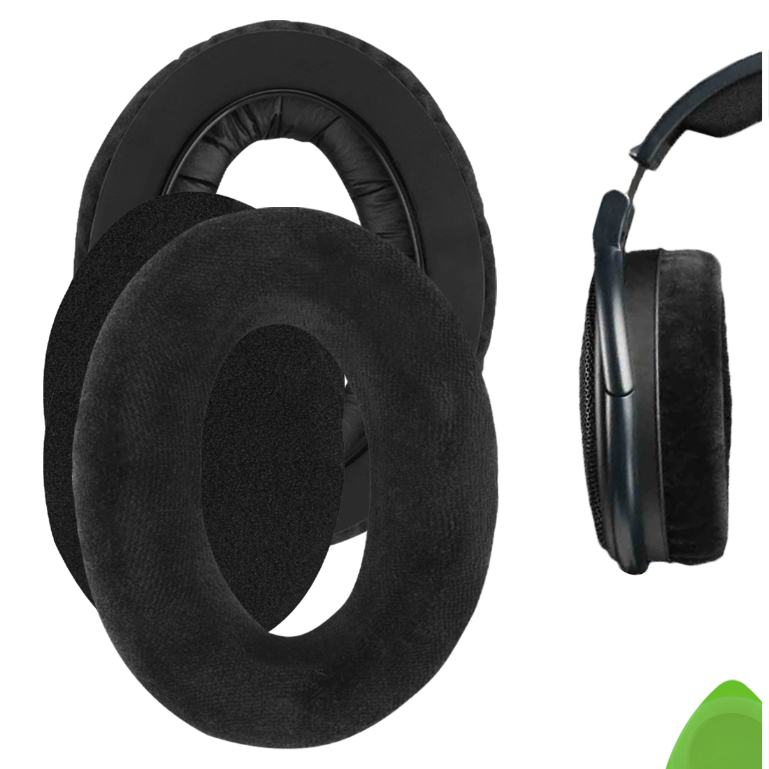 Geekria Velour Replacement Ear Pads for Sennheiser HD600 Headphones