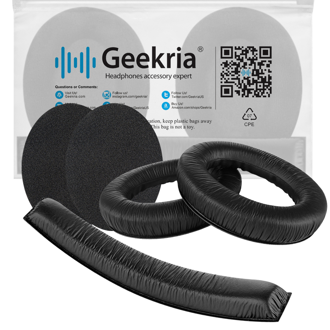 Geekria Ear Pads for Sennheiser Game Zero Headphones Repair Parts Suit