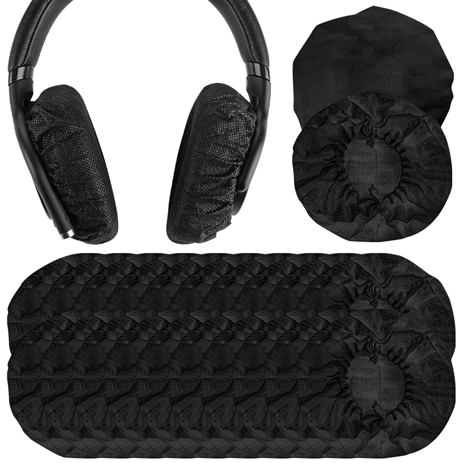 Geekria 100 Pairs Disposable Headphone Covers Fits 3.14"4.33" Headsets