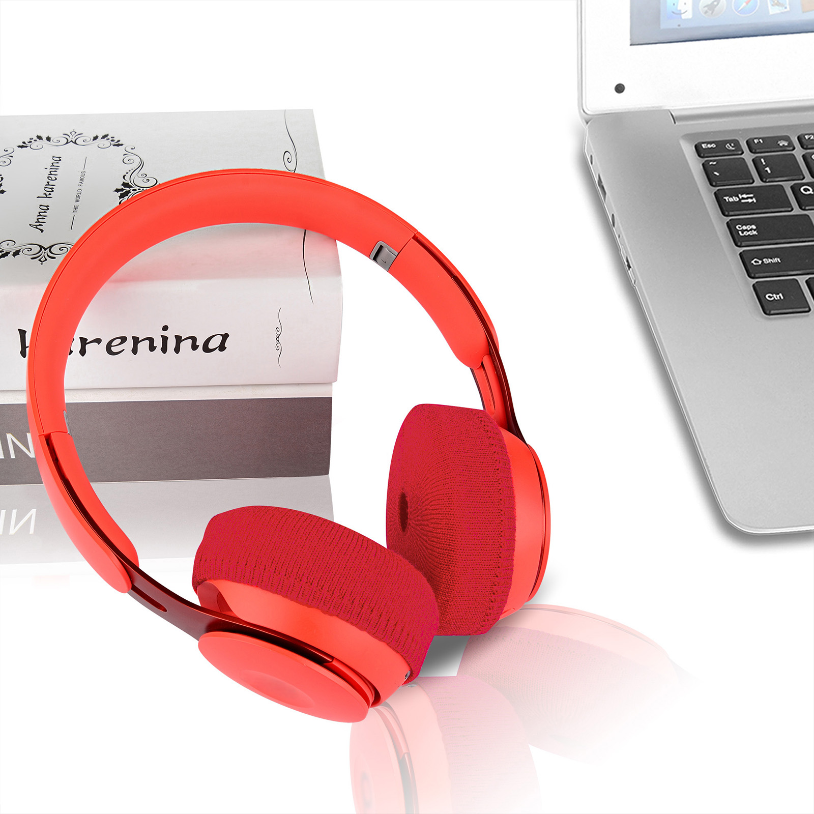 Geekria 2 Pairs Knit Fabric Headphone Covers Fits 1.57"3.15" Headsets