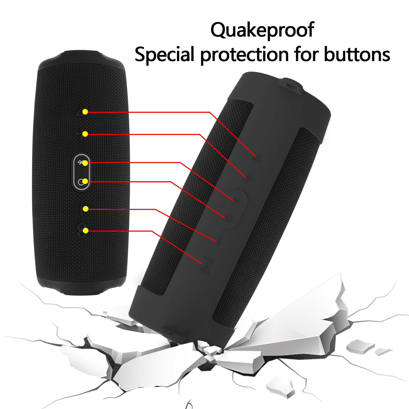 thumbnail image 2 of Silicone Case Cover For Charge 4 Portable Waterproof Wireless Bluetooth 2 of 13