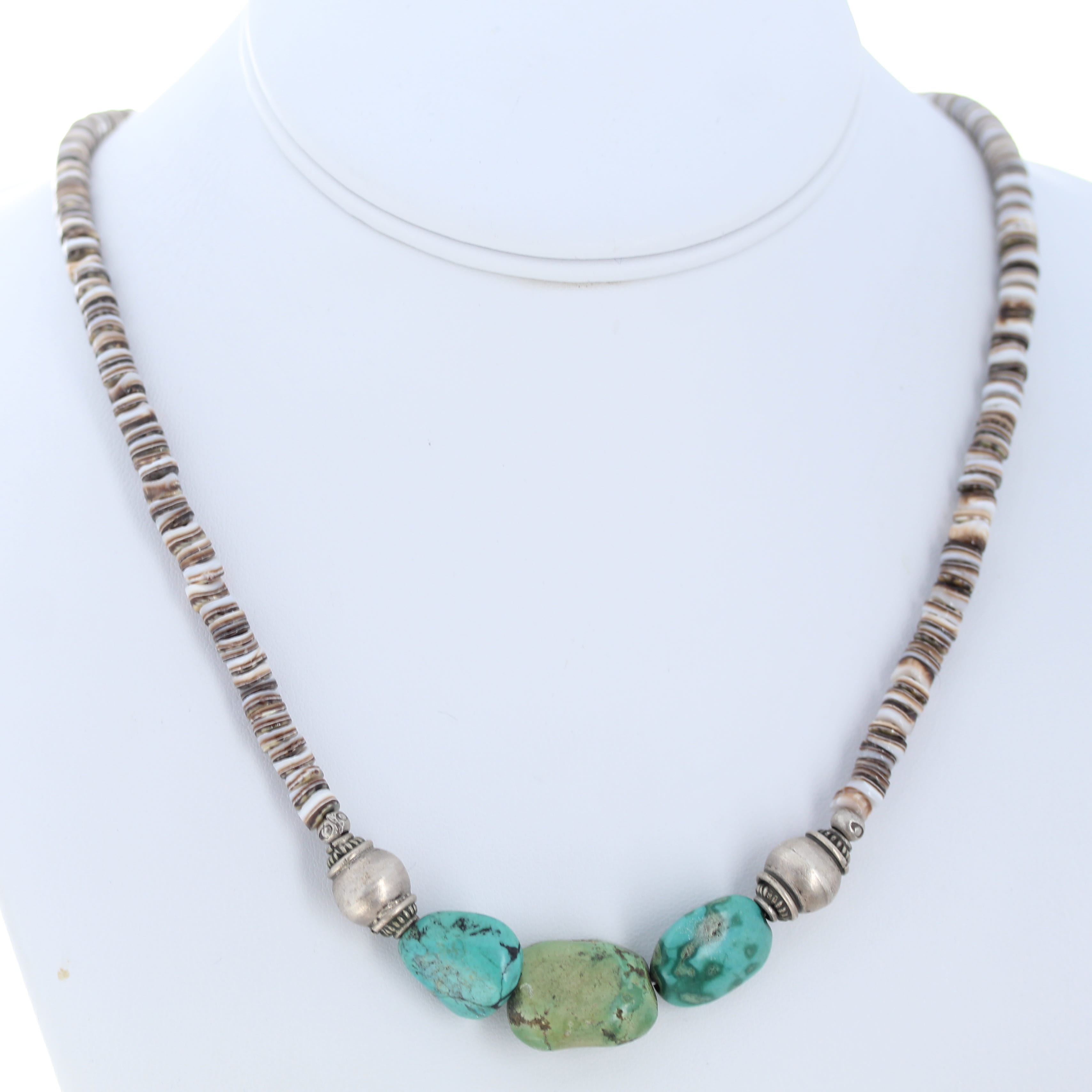 Antique TIBETAN TURQUOISE and CORAL Necklace 19