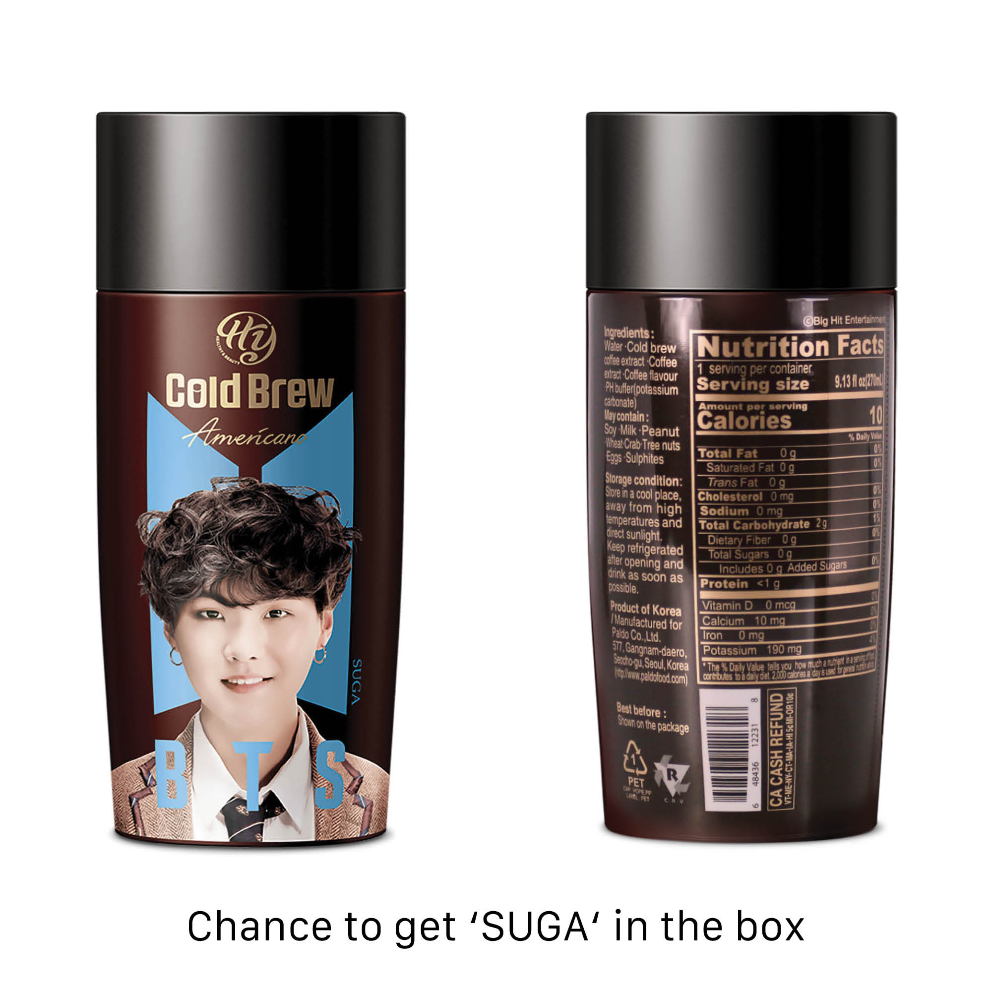 BTS BangTan Kpop Cold Brew Americano Coffee, Random