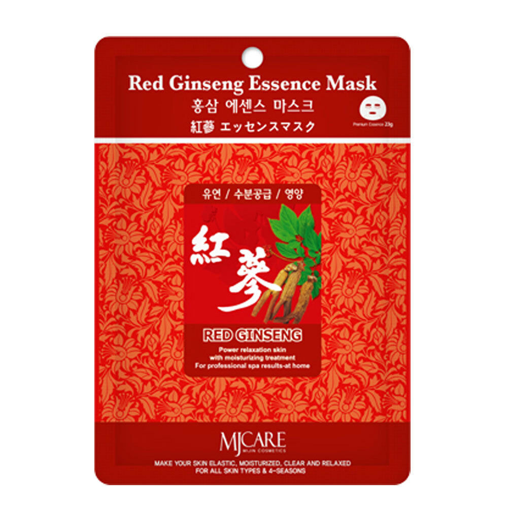 Red Ginseng Korean Essence Facial Mask Sheet, Moisture Face Mask Pack Skin Care eBay