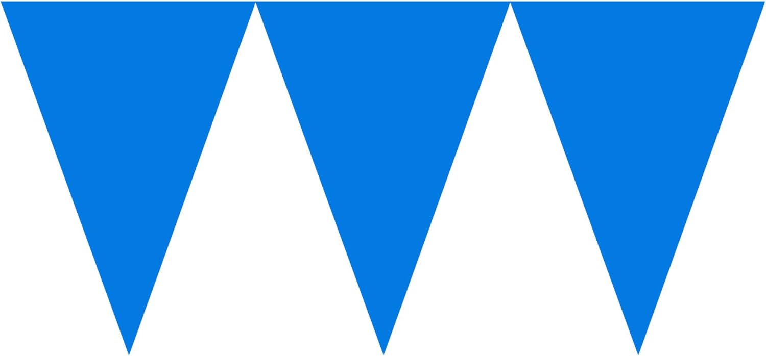Solid Color Theme Party Hanging Decoration Paper Pennant Banner 14 COLORS