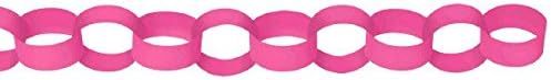 Chain Link Garland Solid Color Paper Theme Party Hanging Decoration 9 COLORS - Picture 7 of 10