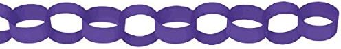 Chain Link Garland Solid Color Paper Theme Party Hanging Decoration 9 COLORS - Picture 8 of 10