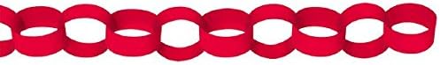 Chain Link Garland Solid Color Paper Theme Party Hanging Decoration 9 COLORS - Picture 9 of 10