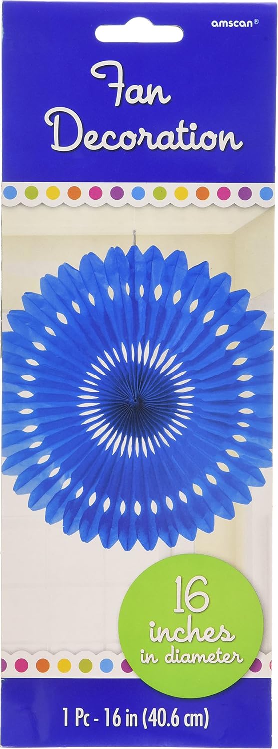 16″ Tissue Fan Honeycomb Solid Color Party Round Hanging Decoration 4 COLORS