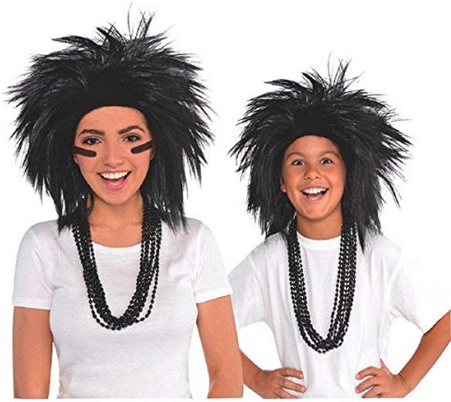 Crazy Wig School Spirit Spiked Fancy Dress Halloween Costume Accessory 9 COLORS - Picture 7 of 10