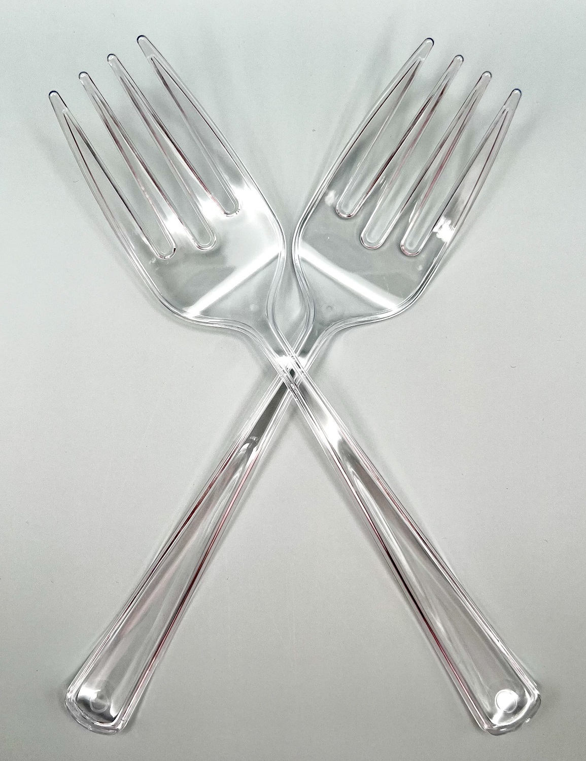 Solid Color Birthday Wedding Theme Party 2 ct. Plastic Serving Forks 3 COLORS