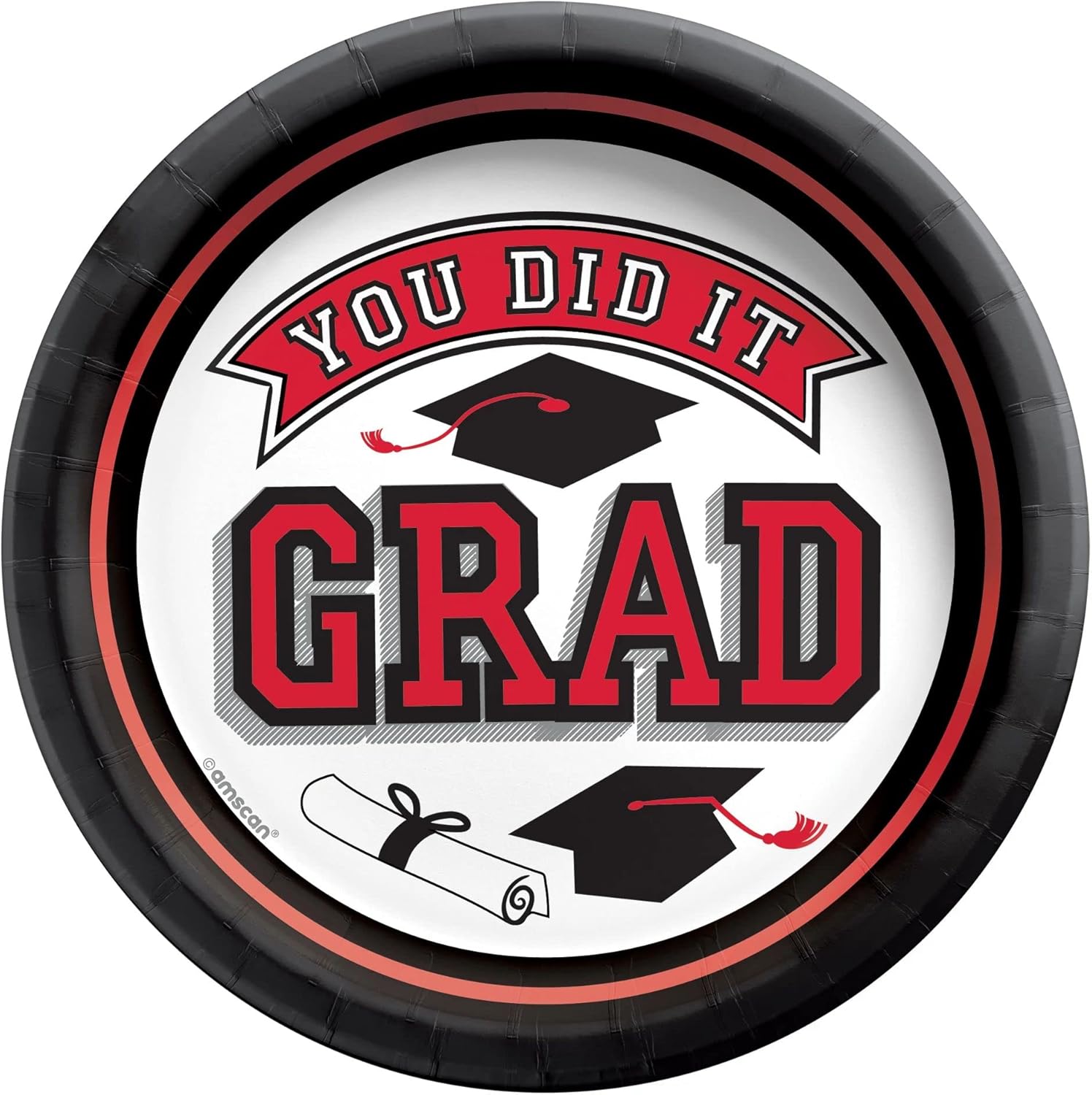 True to Your School Spirit Graduation Theme Party 6.75" Dessert Plates 11 COLORS - Picture 8 of 12