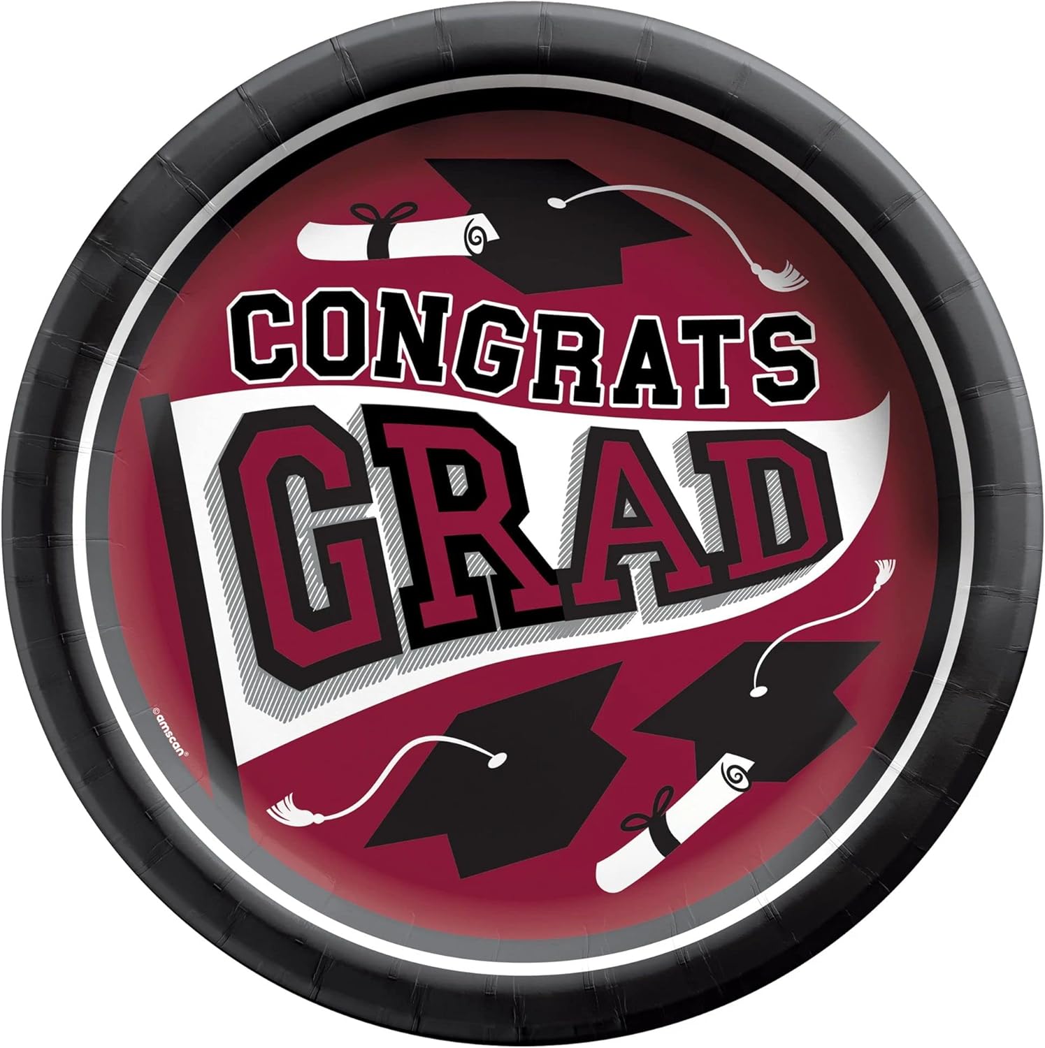 True to Your School Spirit Graduation Party 8.5" Paper Dinner Plates 11 COLORS - Picture 3 of 11