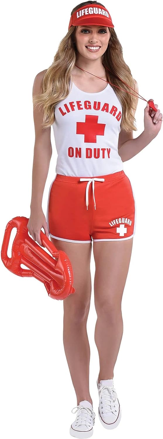 beach fancy dress costumes Babe Lifeguard Watch Suit Yourself Up Halloween Adult Costume Options:12/18 month