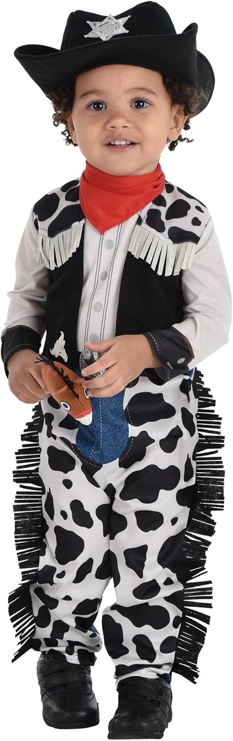 Western Cowboy Sheriff Suit Yourself Fancy Dress Halloween Toddler Child Costume - Picture 7 of 10