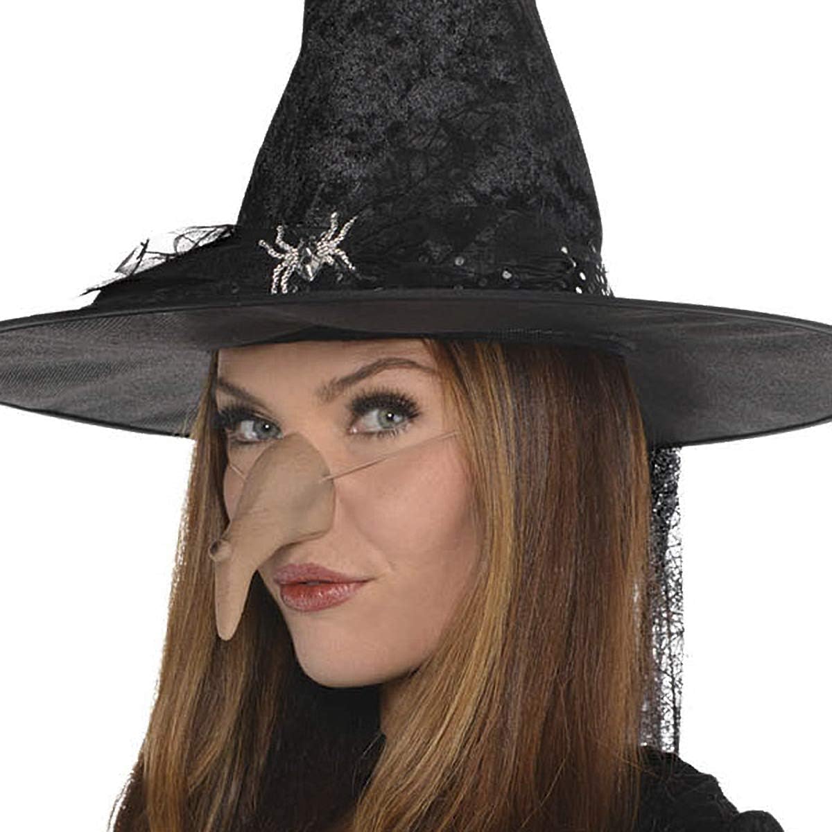 Witch Nose Suit Yourself Fancy Dress Up Halloween Costume Accessory 2 COLORS - Picture 2 of 3