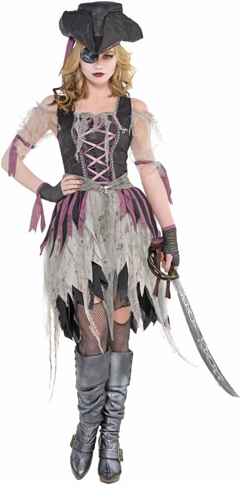 Haunted Pirate Wench Ghost Caribbean Fancy Dress Up Halloween