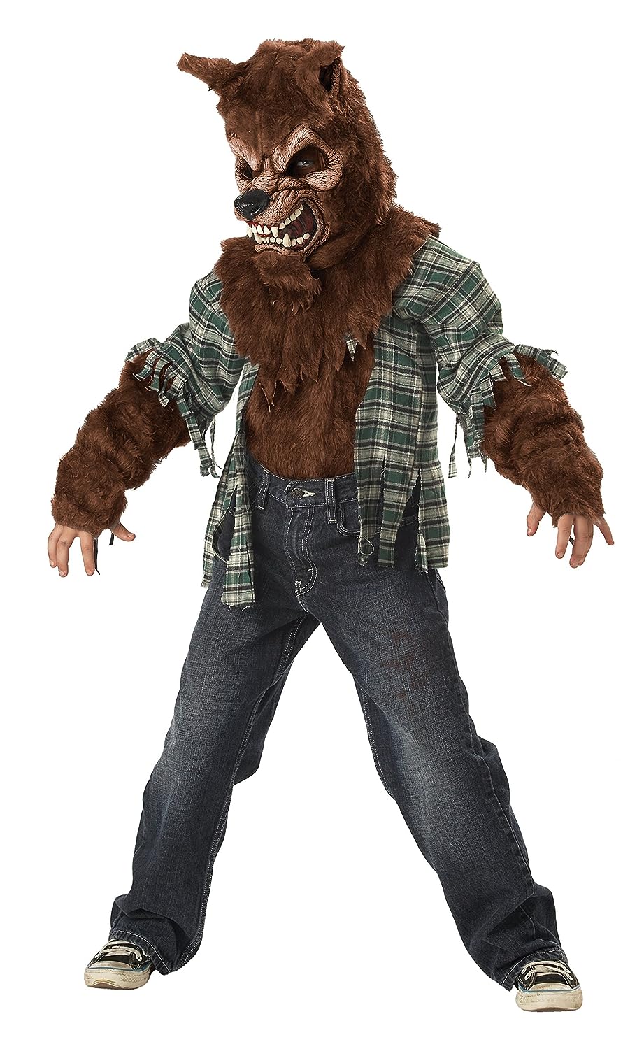 Howling at the Moon Werewolf Wolf Animal Fancy Dress Halloween Child Costume - Picture 7 of 8