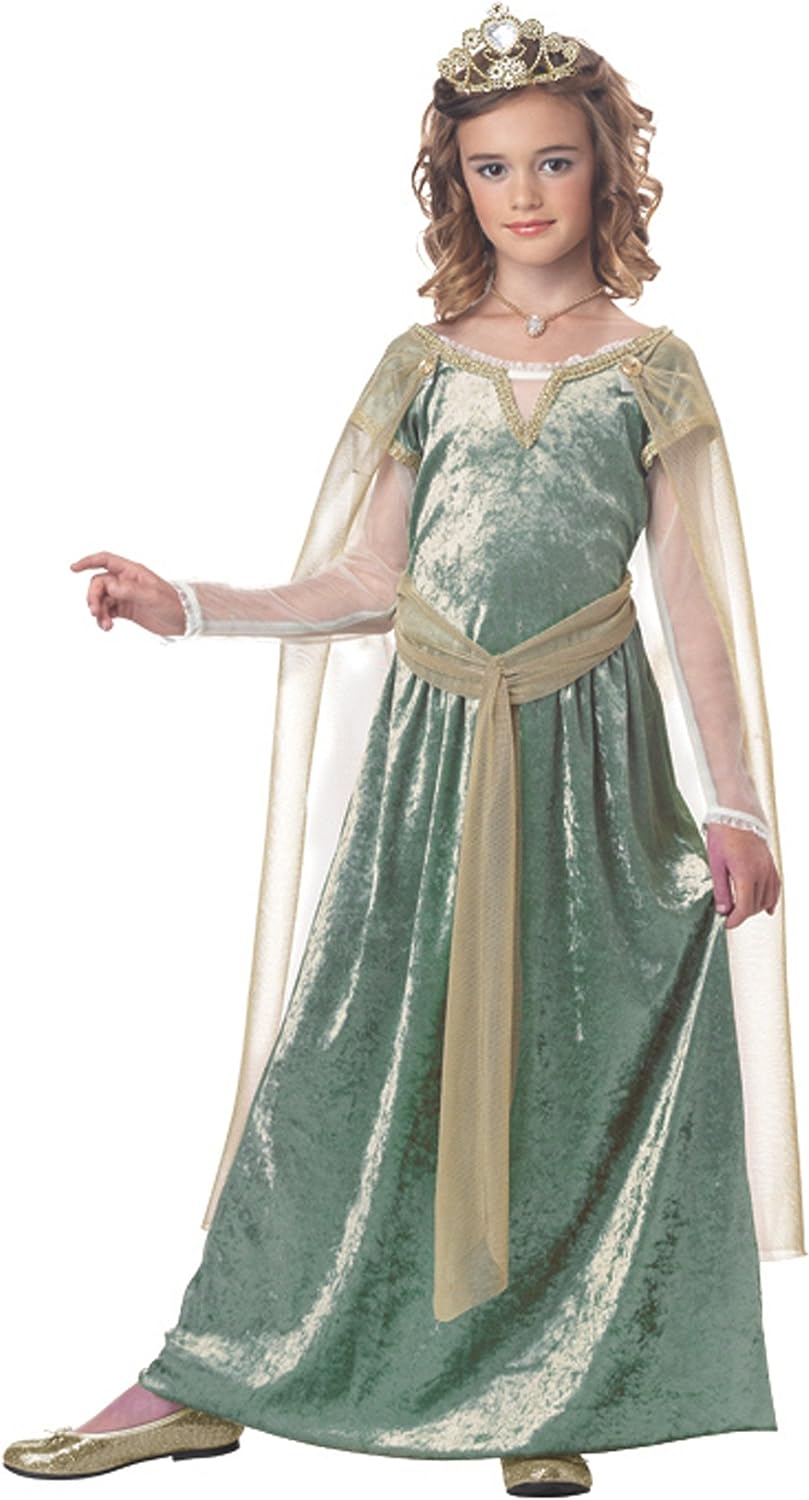 Queen Guinevere Medieval Renaissance Fancy Dress Up Halloween Child Costume - Picture 3 of 10