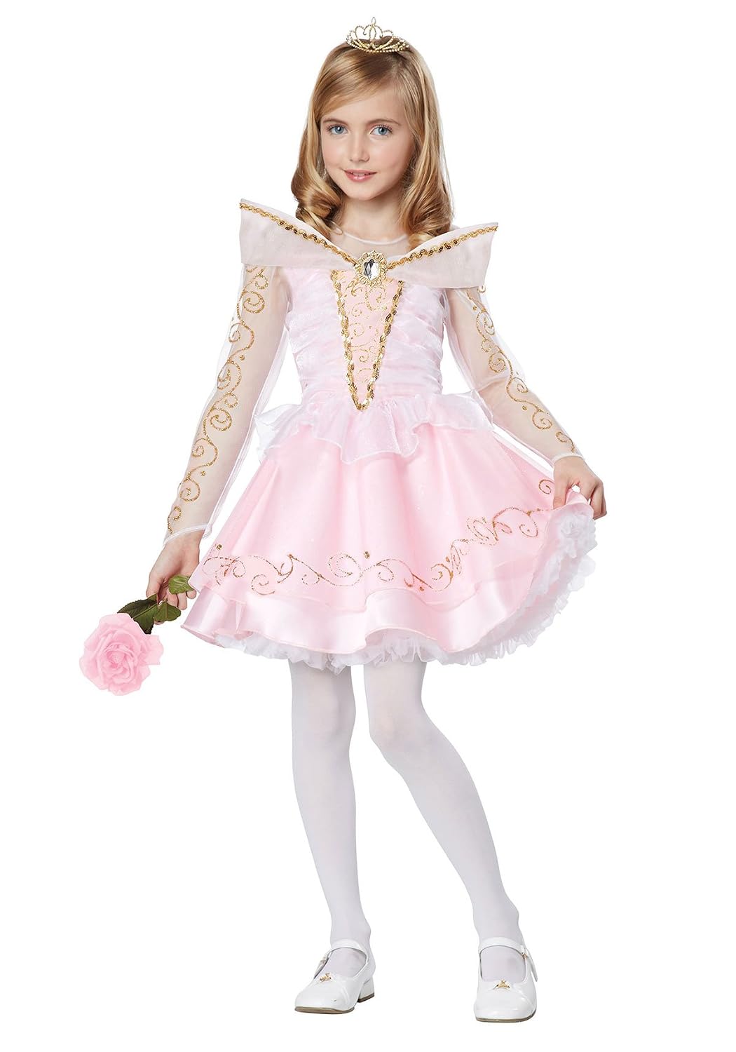 Sleeping Beauty Fairy Tale Princess Pink Fancy Dress Up Halloween Child Costume