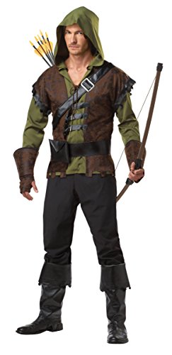 Robin Hood mittelalterlicher Holzfäller Prinz Diebe Kostüm Halloween Erwachsene Kostüm - Bild 9 von 12