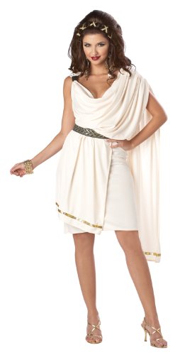 Clásico Toga Fiesta Mujer Griego Romano Elegante Vestido Halloween Adulto Disfraz - Imagen 7 de 12