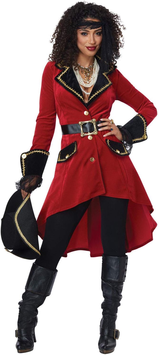 Disfraz de Heroína de Alta Mar Caribe Pirata Niña Disfraz de Halloween para Adulto - Imagen 11 de 12