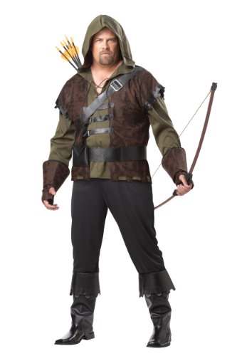 Robin Hood mittelalterlicher Holzfäller Prinz Diebe Kostüm Halloween Erwachsene Kostüm - Bild 11 von 12