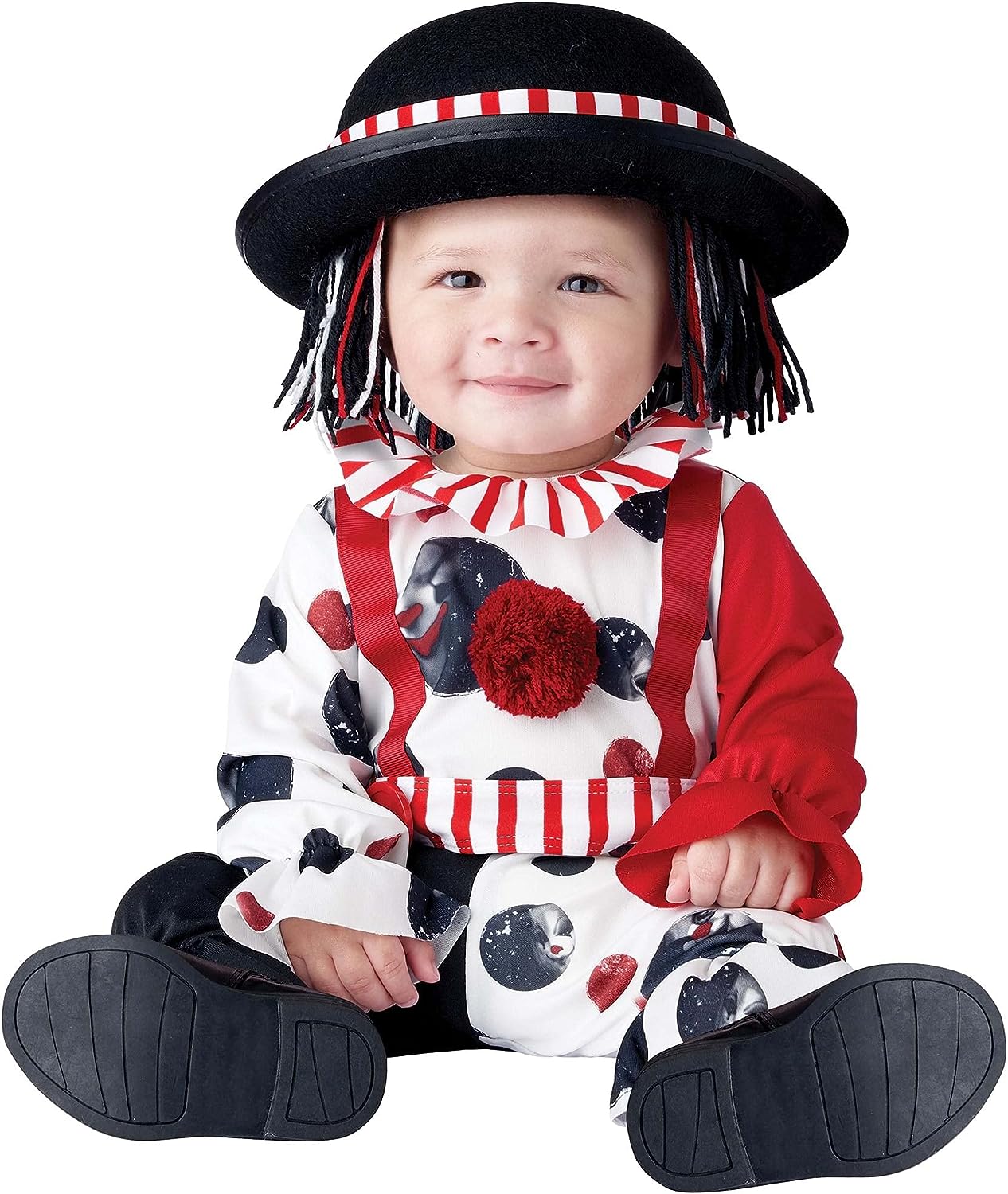 Clownin' Around Circus Carnival Clown Fancy Dress Halloween Baby Child Costume - Picture 3 of 8