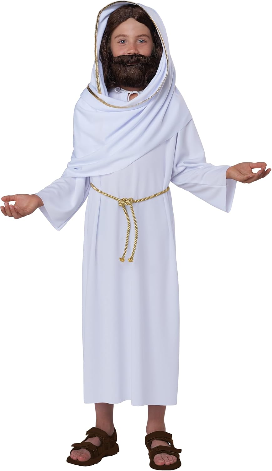 Jesus Rises Religious Easter Christmas Fancy Dress Up Halloween Child Costume