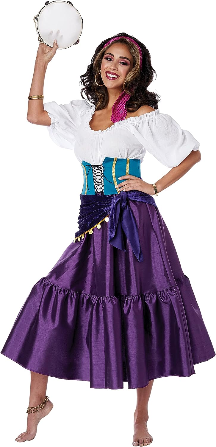 gypsy birthday dresses California Costume Esmeralda / Adult 5021-196 Karli is wearing a