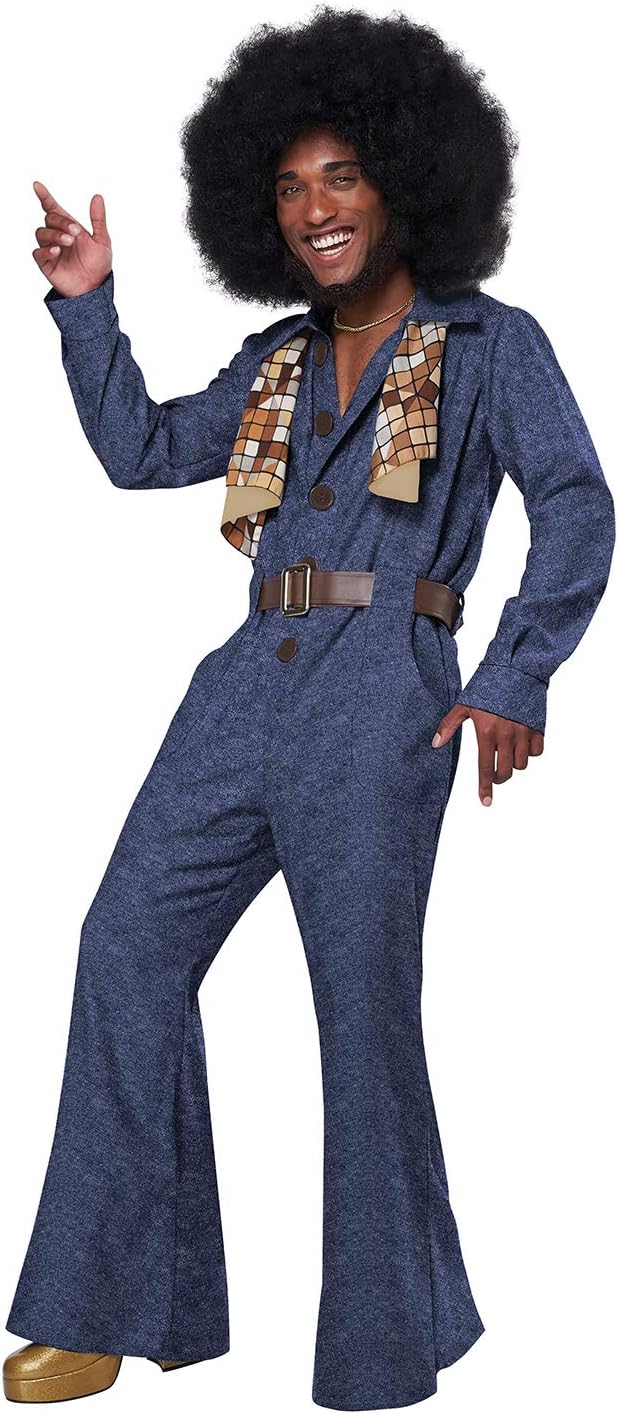 70's Denim Jumpsuit Adult Costume
