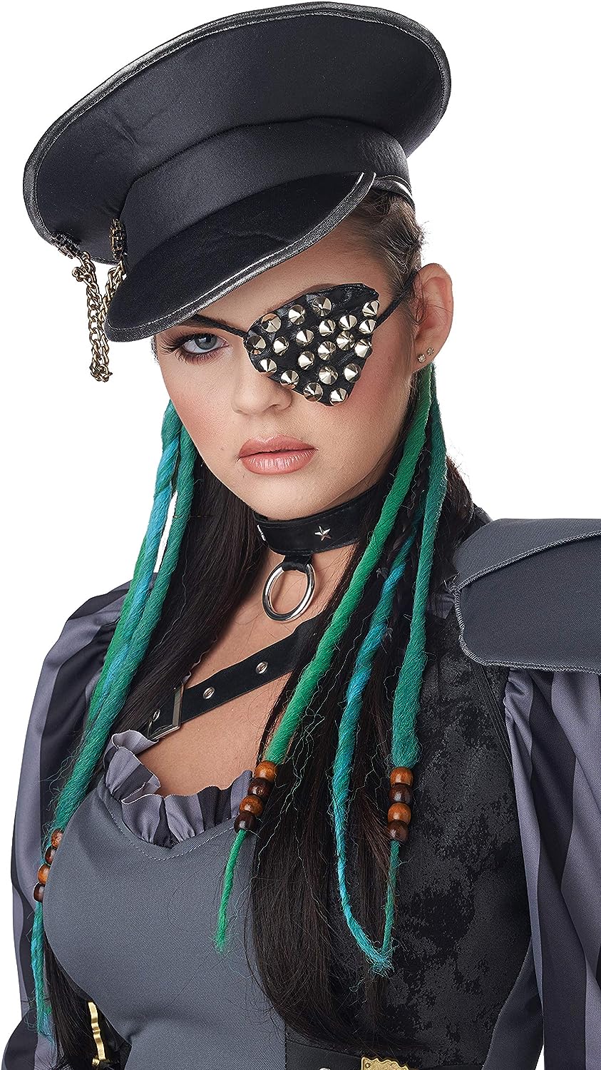 Clip-In Dreads Hair Wig Fancy Dress Halloween Adult Costume Accessory 3 COLORS - Picture 4 of 4