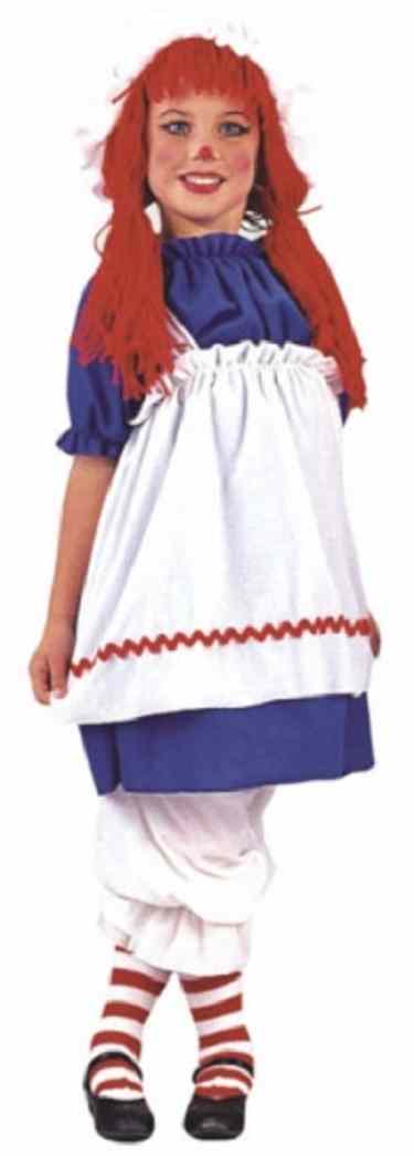 Rag Doll Raggedy Ann Fancy Dress Up Halloween Deluxe Toddler Child ...