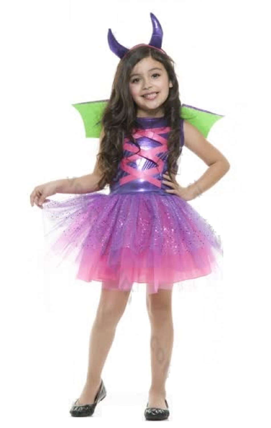 Dragon Fairy Princess Fantasy Animal Fancy Dress Up Halloween Child Costume - Picture 5 of 8