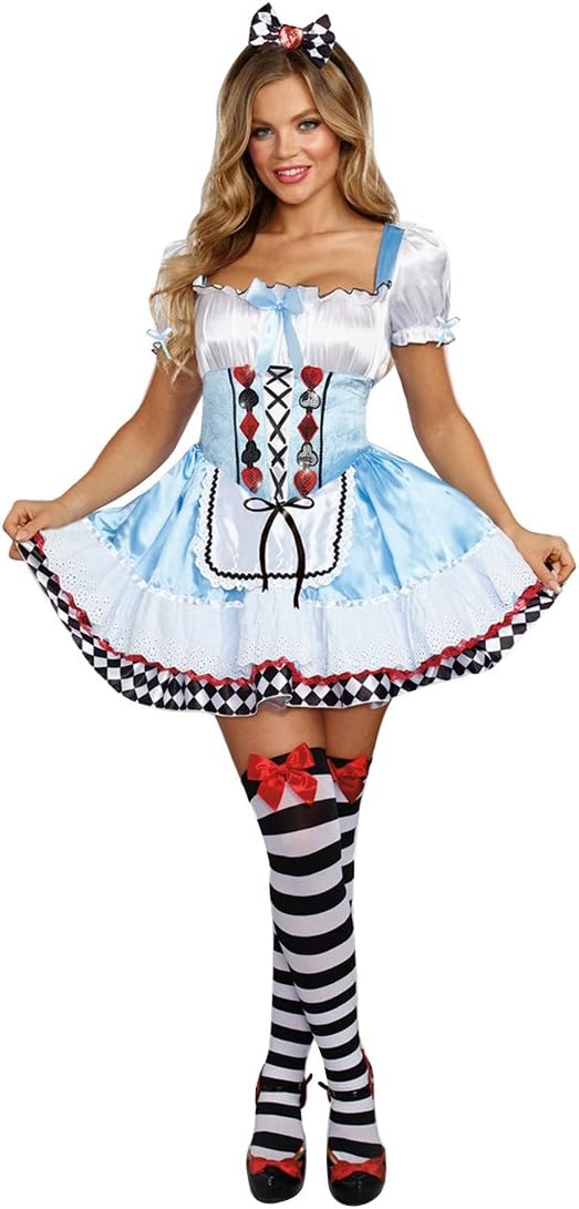Beyond Wonderland Alice Fairy Tale Storybook Fancy Dress Halloween Adult Costume - Picture 9 of 14