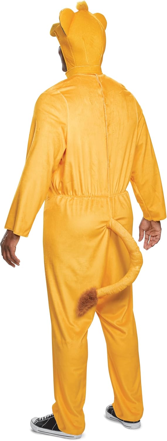 Simba Jumpsuit Disney Lion King Movie Fancy Dress Up Halloween Adult Costume - Picture 5 of 9