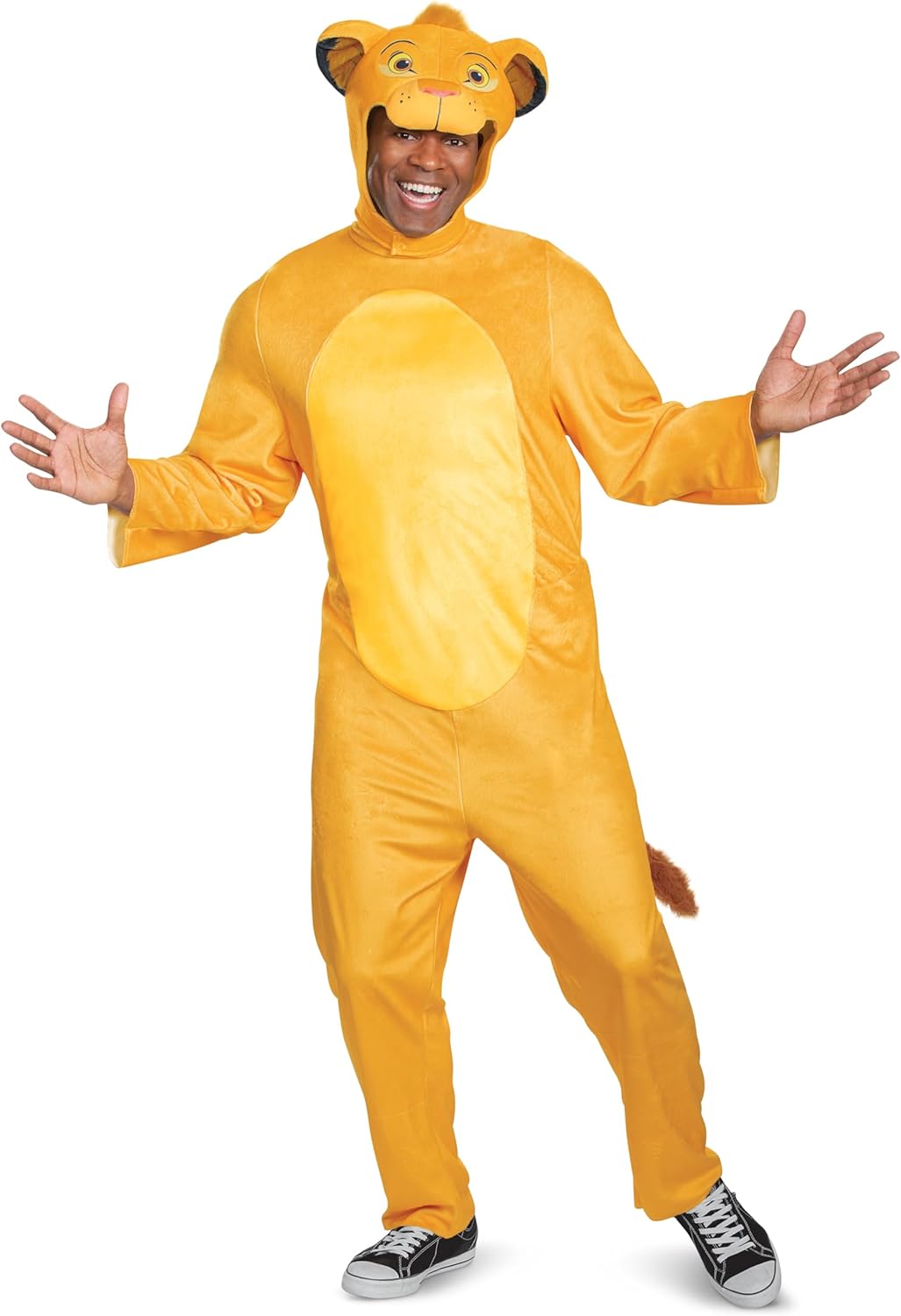 Simba Jumpsuit Disney Lion King Movie Fancy Dress Up Halloween Adult Costume - Picture 4 of 9