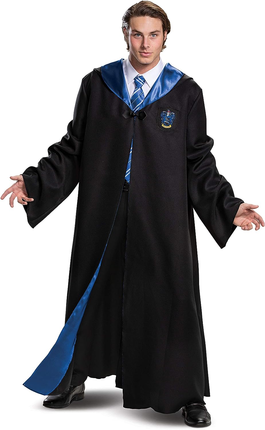 Ravenclaw Robe Deluxe Harry Potter Wizard Fancy Dress Halloween Adult Costume - Picture 9 of 10
